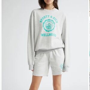 Sporty & Rich Emblem Gym Shorts